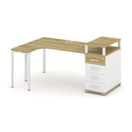 Стол эргономичный Concept CN.SA-405 Металл белый